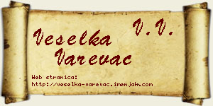 Veselka Varevac vizit kartica